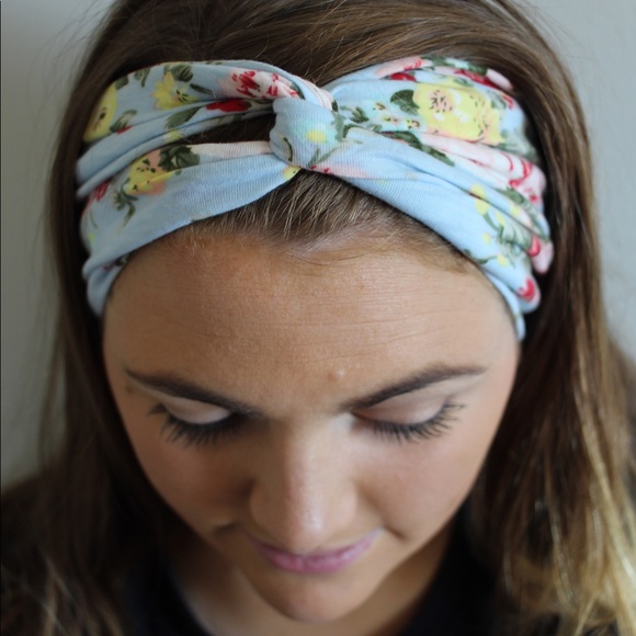🆕4 pack floral yoga headbands / stretch cotton - Picture 7 of 8